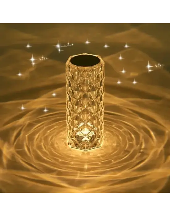 Kristal Led Kumandalı Ve Dokunmatik Masa Lambası