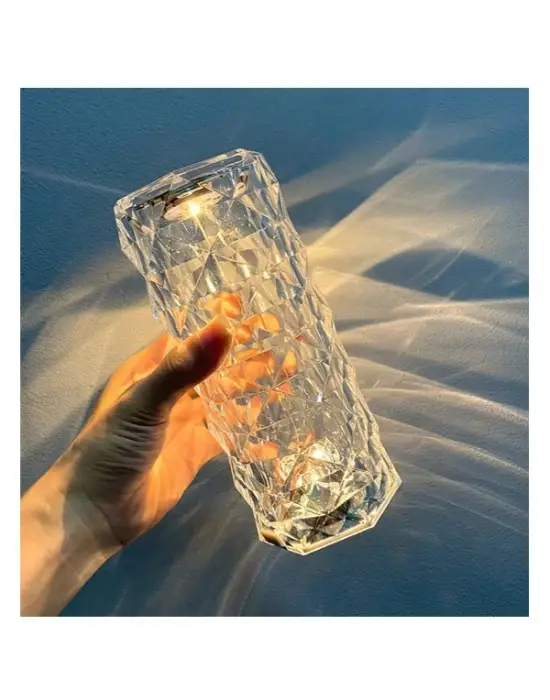 Kristal Led Kumandalı Ve Dokunmatik Masa Lambası