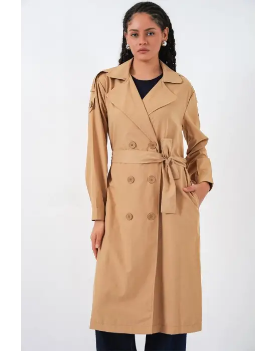Şık Taba Trençkot