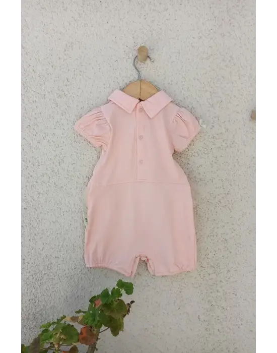 Kuğu Desenli Kız Tulum 3-6-9 Ay