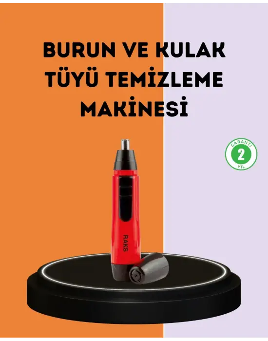 Kulak Burun Tüy Temizleme Makinesi Raks Leo Pilli Kuru Kullanım