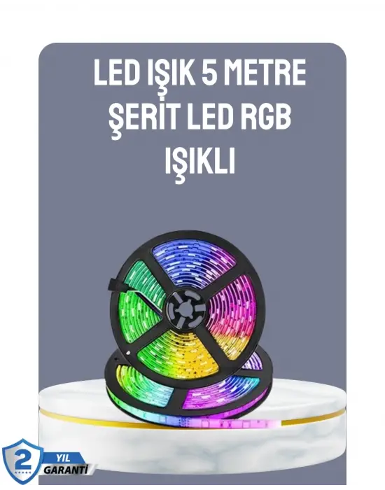 Kumandalı 5 Metre Şerit Led Dekoratif Aydınlatma