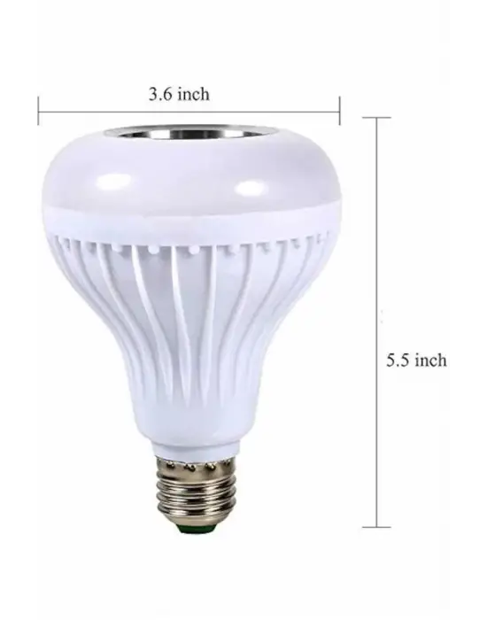 Kumandalı Rgb Led Işık Bluetooth Hoparlör Ses Lambası Renkli Ampul