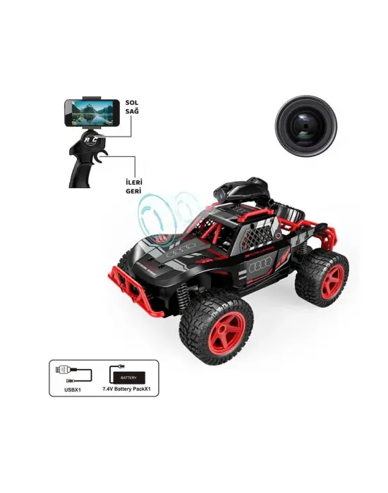 Omarı Kumandalı Kameralı Off Road Araba - Eğlenceye Yolculuk