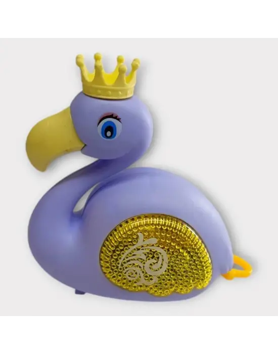 Omarı Renkli Kurmalı Işıklı Flamingo Lambası