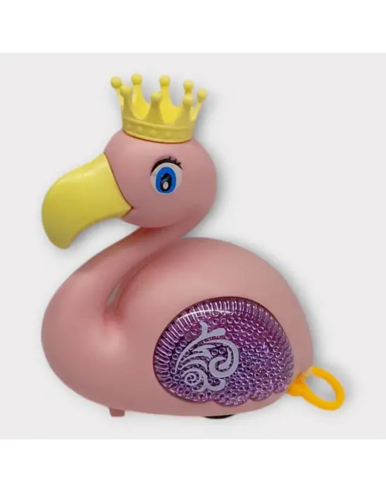 Omarı Sevimli Işıklı Flamingo Dekoratif Aydınlatma - Pembe