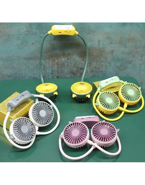 Kuromi Şarjlı Boyun Fanı Vantilatör 2 Kademeli Alk2687