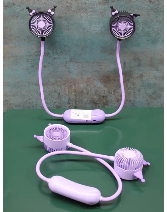 Kuromi Şarjlı Boyun Fanı Vantilatör 2 Kademeli Alk2689