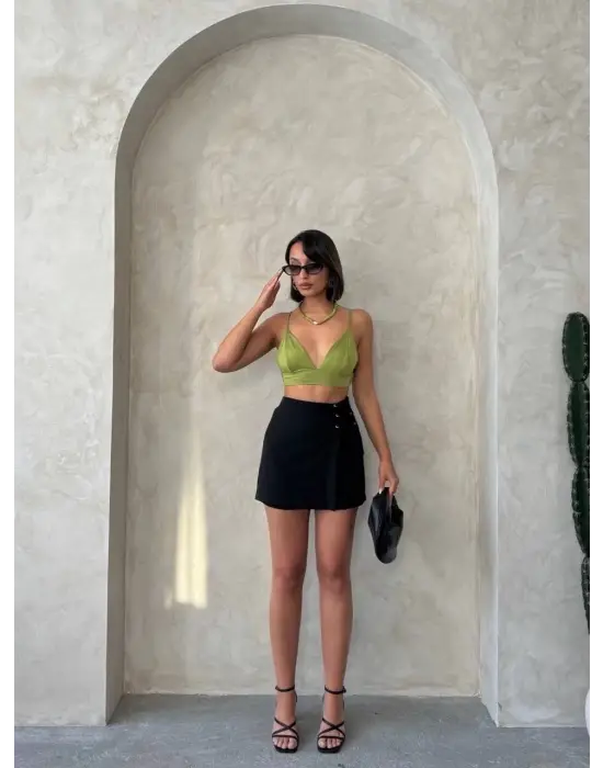 Trend Kuş Gözü Şort Etek