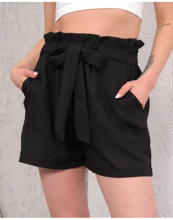 Minimal Keten Şort Mücadele