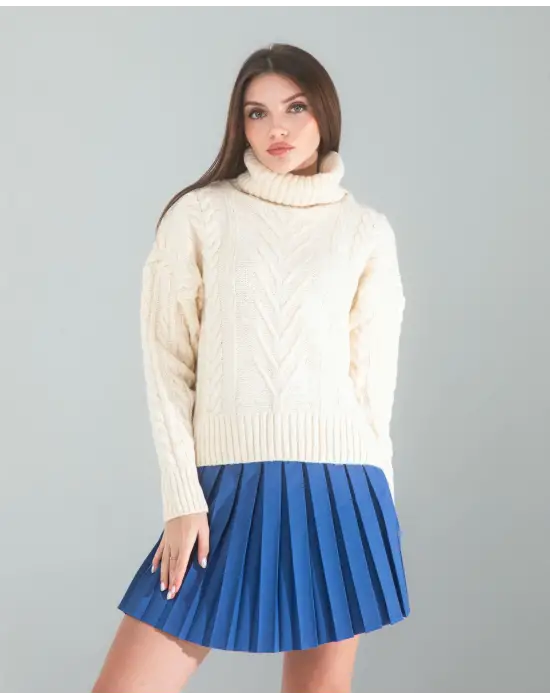 Modern Lacivert Etek