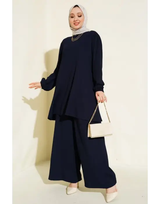 Lacivert Tunik Pantolon Alt Üst Takım 6663
