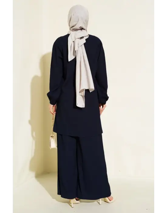 Lacivert Tunik Pantolon Alt Üst Takım 6663