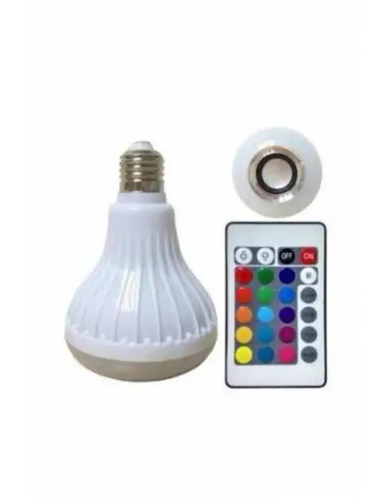 Lamba Hoparlör Ampül Görünümlü Renk Değiştirebilen Android Ve İos Uyumlu