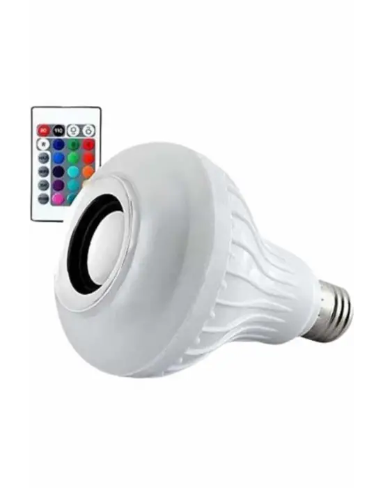 Lamba Hoparlör Ampül Görünümlü Renk Değiştirebilen Android Ve İos Uyumlu