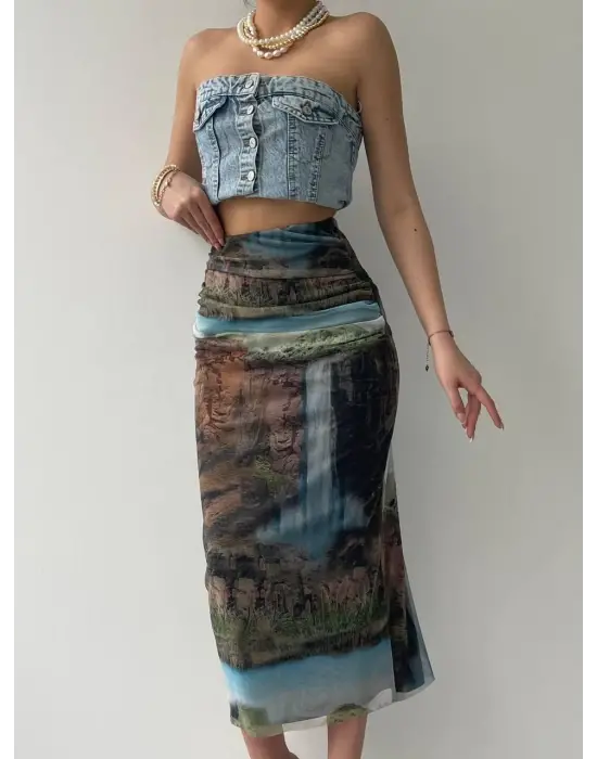 Lara Transparan Midi Etek