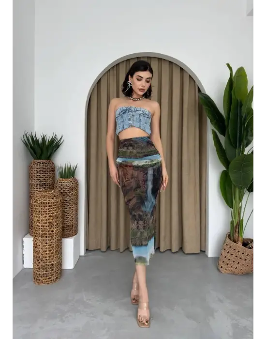 Lara Transparan Midi Etek