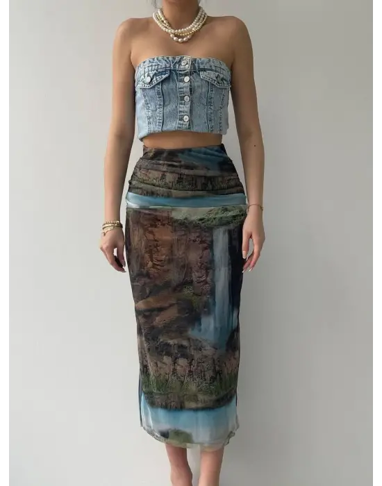 Lara Transparan Midi Etek