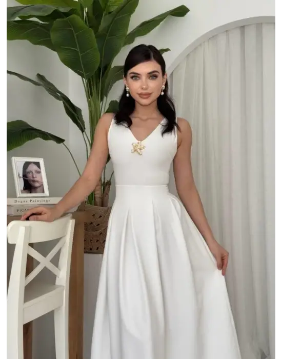 Late Yıldız Detaylı Elbise