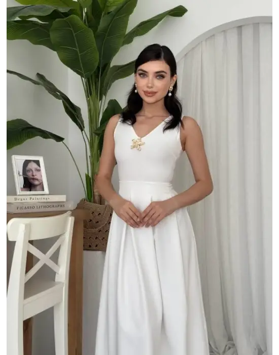 Late Yıldız Detaylı Elbise