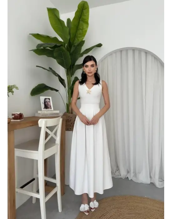 Late Yıldız Detaylı Elbise