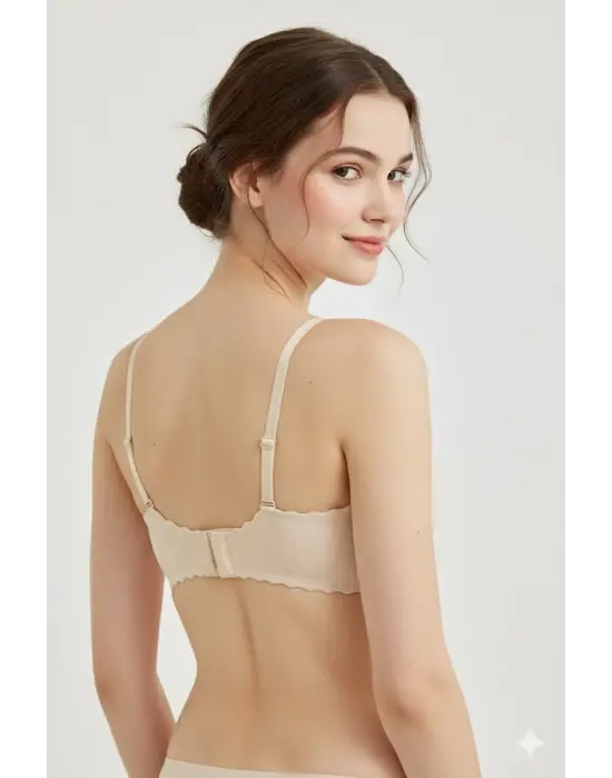 Lazer Kesim Dolgulu Telsiz  İz Yapmaz Sütyen Ten