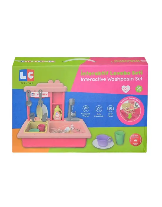 LC-30916 Lets be Child - Pilli İnteraktif Lavabo Seti 21 Parça