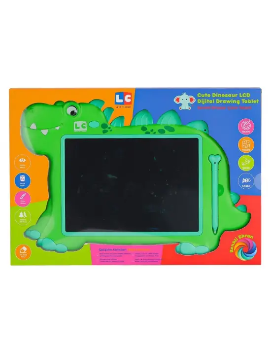 Omarı Sevimli Dinozor Temalı 10 İnç Çizim Tabletleri