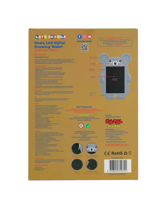 Omarı Taşınabilir ve Kolay Kullanımlı 8.5 İnç Çizim Tableti