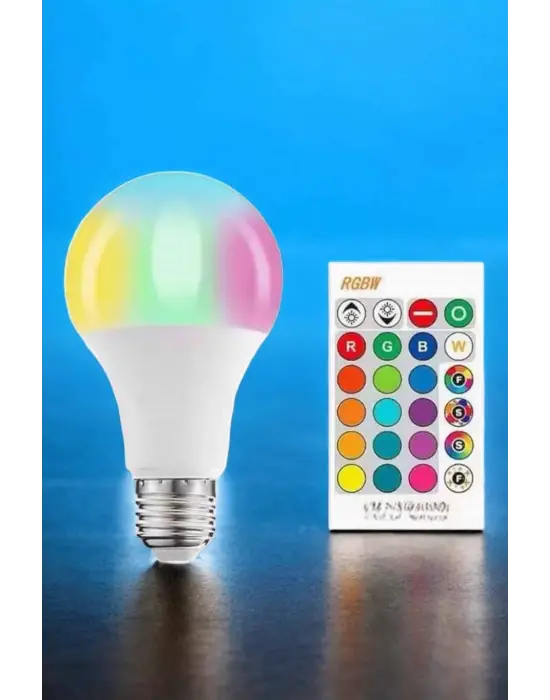 Led Ampul Enerji Dostu Rgb Işıklı 100w Led Işık