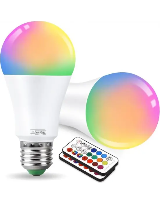 Led Ampul Enerji Dostu Rgb Işıklı 100w Led Işık