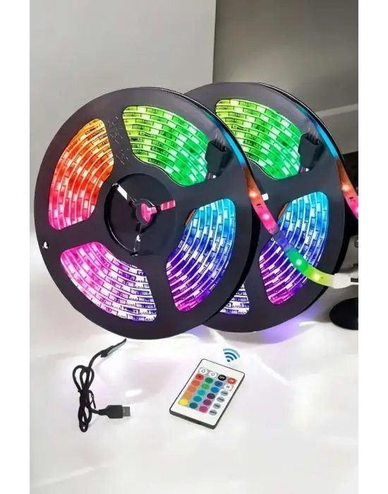 Led Işık 5 Metre Şerit Led Rgb Işıklı