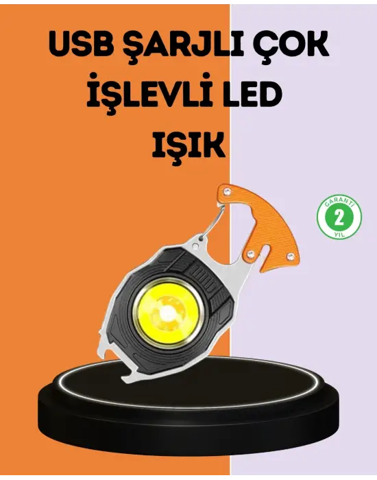 Led Işıklı Acil Durum Düdüklü Anahtarlık Fener
