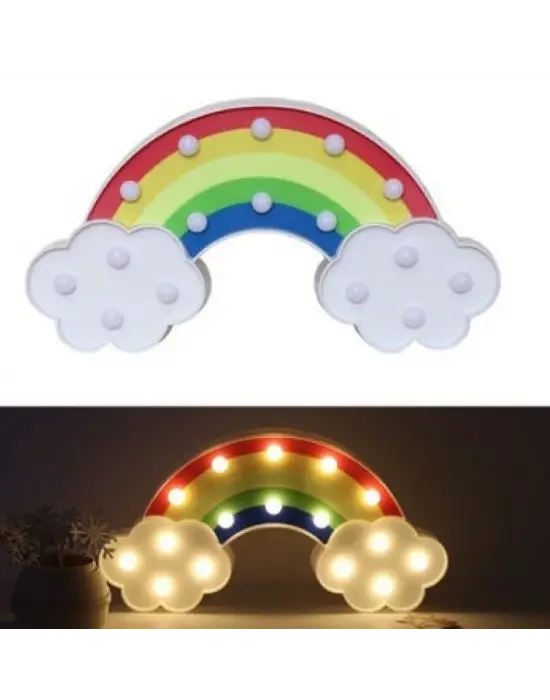 Led Işıklı Gökkuşağı Gece Lambası