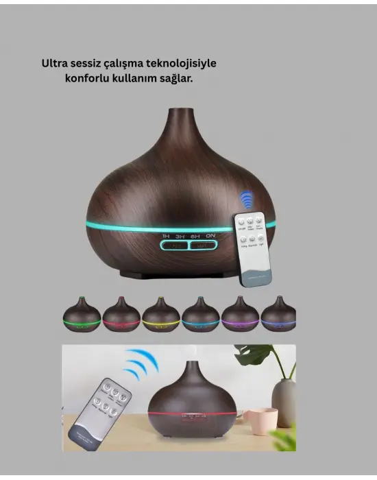 Led Işıklı Sessiz Çalışan Soğuk Buhar Nemlendirici