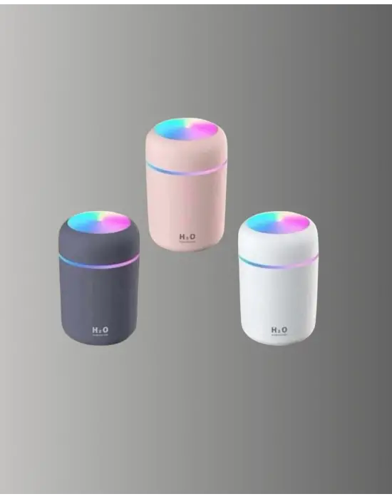 Led Işıklı Sessiz Masaüstü Nemlendirici – 3 Buhar Modu