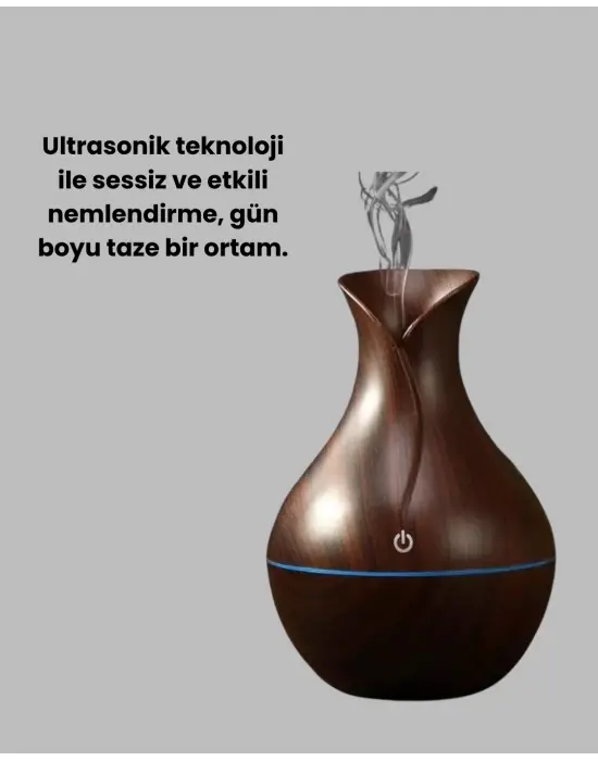 Led Işıklı Ultrasonik Oda Nemlendirici Ve Uçucu Yağ Difüzörü