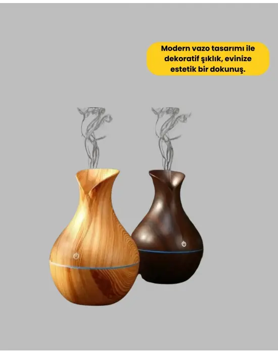 Led Işıklı Ultrasonik Oda Nemlendirici Ve Uçucu Yağ Difüzörü