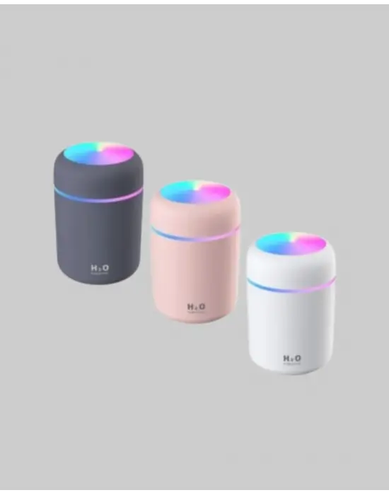 Led Işıklı Usb Nemlendirici – Sürekli Ve Aralıklı Püskürtme Modu