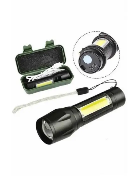 Led Lamba El Feneri Küçük Taşınabilir Usb Şarjlı Acil Durum Lambası