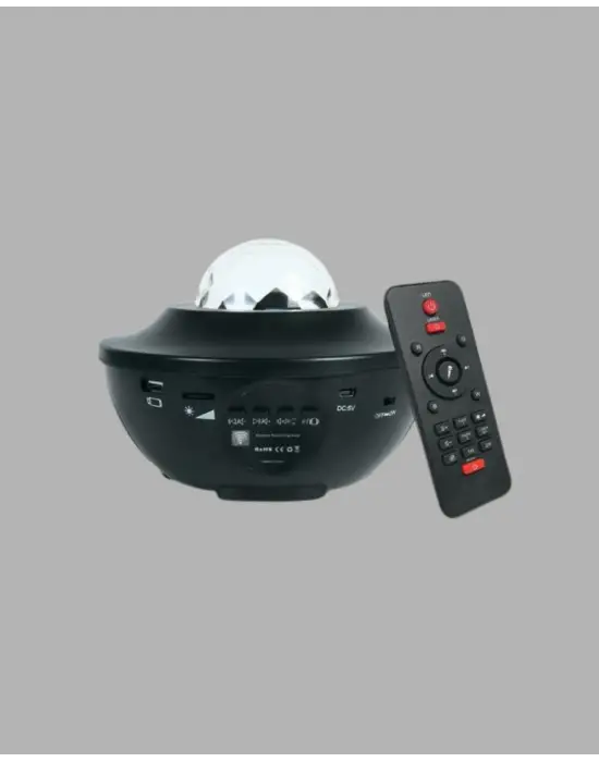 Led Yıldızlı Projektör Galaxy Modlu Renk Ve Parlaklık Ayarlı Gece Lambası