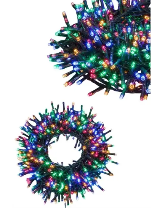 Ledli Fişli Led Dekor Lambası 5m Rgb Yılbaşı Ağacı Işığı