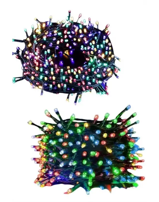 Ledli Fişli Led Dekor Lambası 5m Rgb Yılbaşı Ağacı Işığı