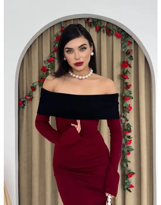 Omarı Yazın Şıklığı: Madonna Yaka Elbise