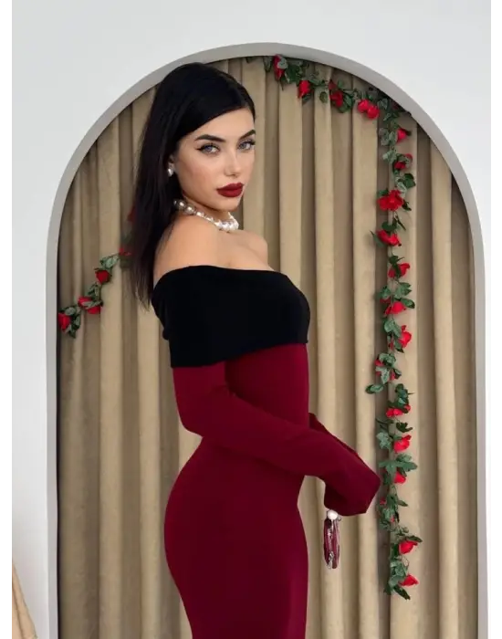 Omarı Yazın Şıklığı: Madonna Yaka Elbise