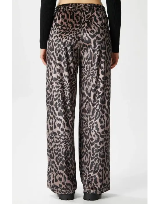 Trend Leopar Desen Pantolon