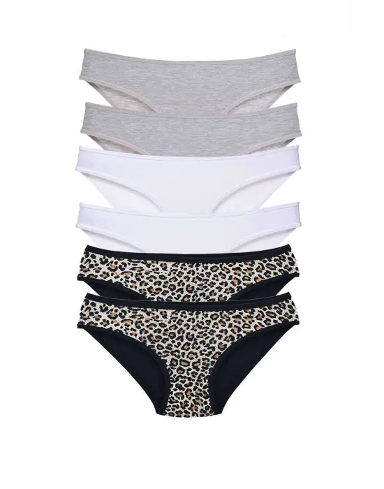 Omarı Rahat ve Şık 6 Adet Kadın Slip Külot Seti