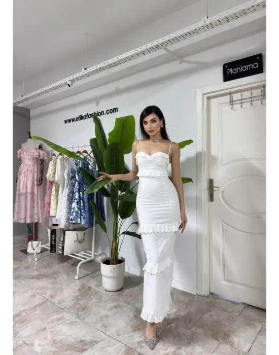 Lere Ip Askılı Elbise