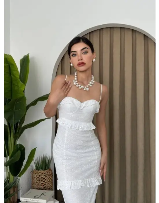Lere Ip Askılı Elbise