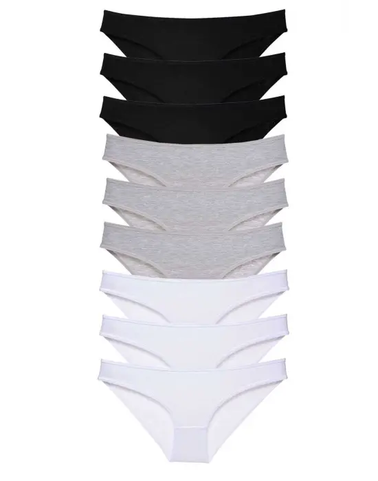 Omarı Süper Eko Set Likralı Kadın Slip Külot